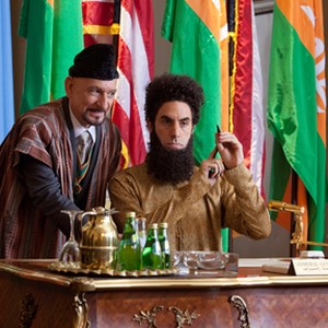 (L-R) Ben Kingsley as Tamir and Sacha Baron Cohen as General Aladeen in "The Dictator."