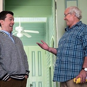 (L-R) Ed Helms as Rusty Griswold and Chevy Chase as Clark Griswold in "Vacation." photo 14