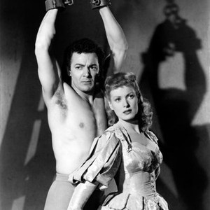 AT SWORD'S POINT, Cornel Wilde, Maureen O'Hara, 1952