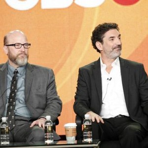 Mike and Molly, Mark Roberts (L), Chuck Lorre (R), 09/20/2010, ©CBS