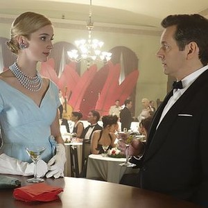 Masters of Sex (season 2, episode 1): Caitlin Fitzgerald as Libby Masters and Michael Sheen
