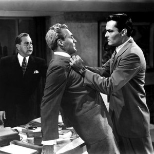 HOODLUM EMPIRE, Luther Adler (back), Forrest Tucker, John Russell, 1952