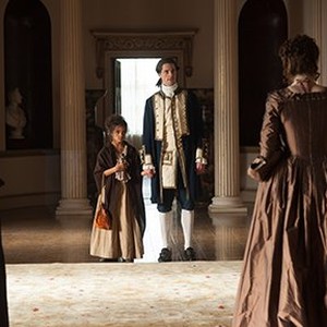 Lauren Julien-Box as Dido and Matthew Goode as Captain Sir John Lindsay in "Belle."