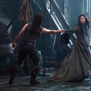 UNDERWORLD: RISE OF THE LYCANS, from left: Michael Sheen, Rhona Mitra, 2009. ©Screen Gems