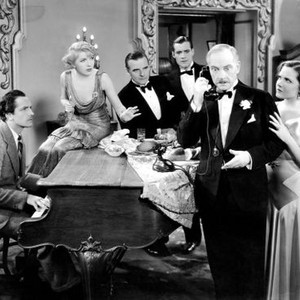THE ROYAL FAMILY OF BROADWAY, Fredric March (left), Charles Starrett (back right), Arnold Korff (second right), Mary Brian (right), 1930