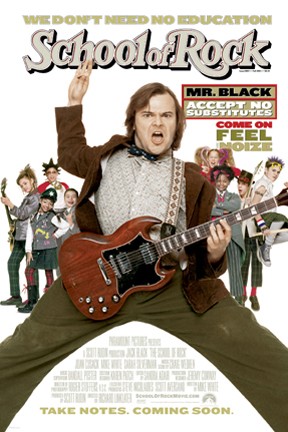 Jack Black in his element in 'School of Rock