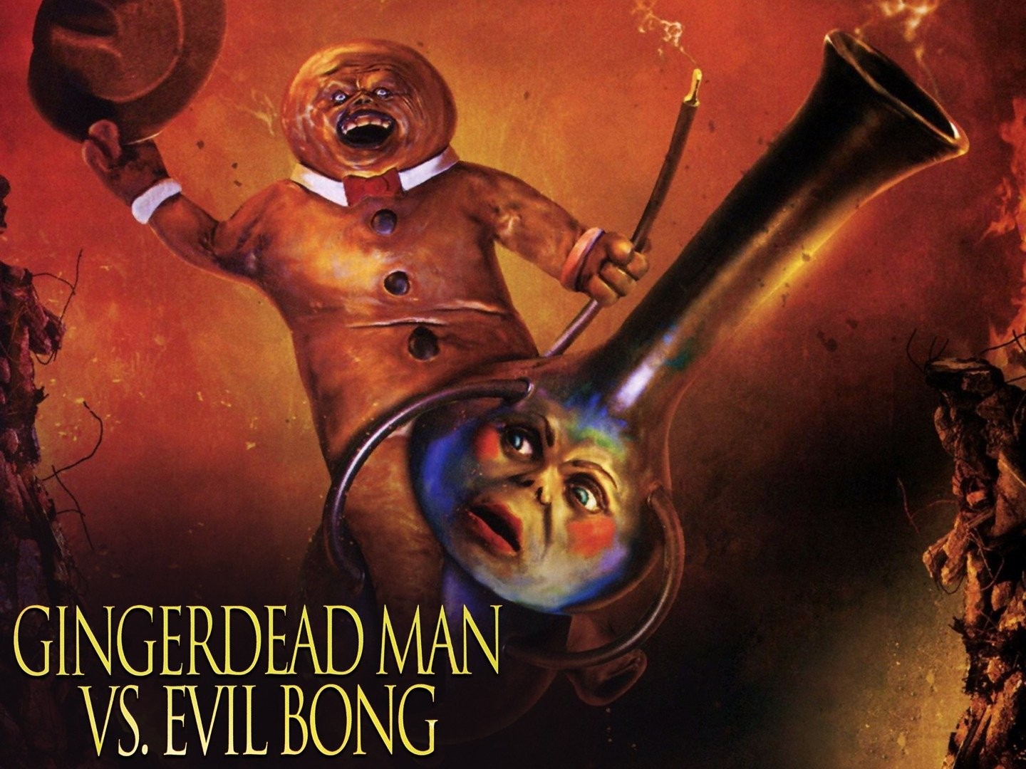 Gingerbread man vs evil bong