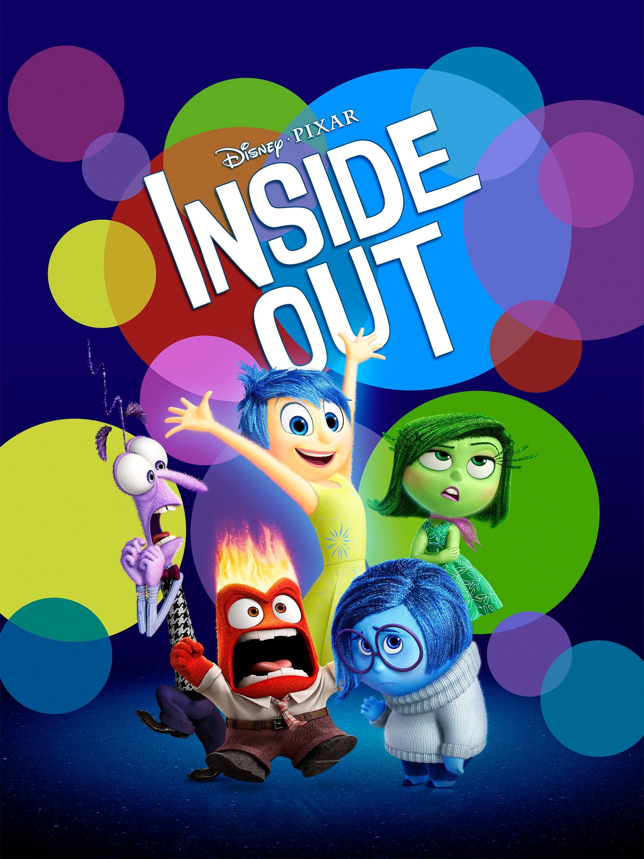  Disney Inside Out Emotions Characters Grey Girl's T