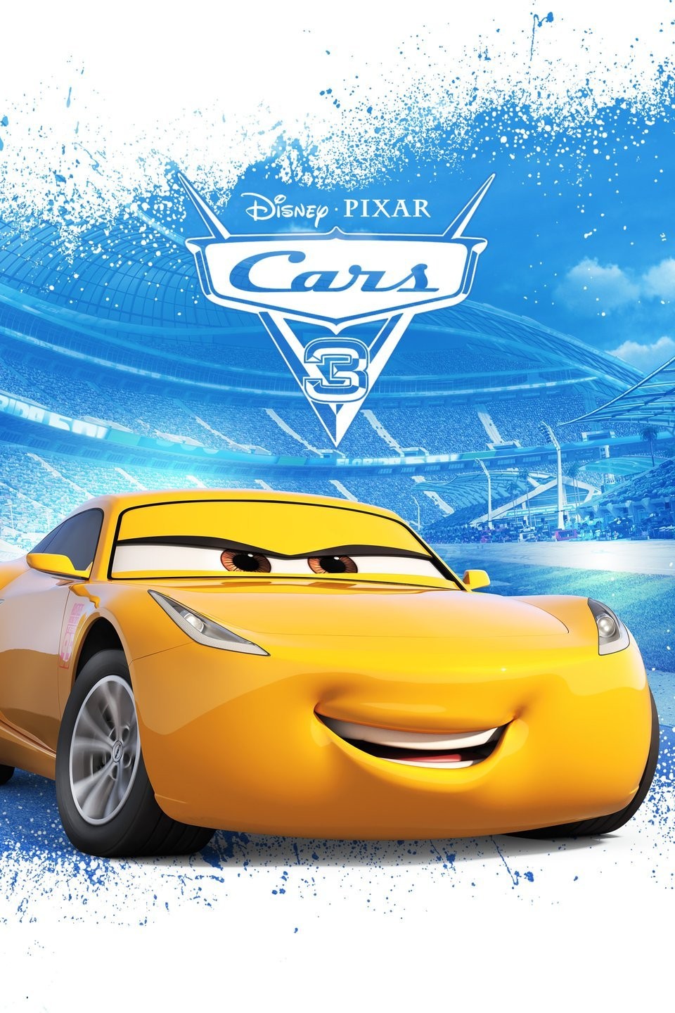 Lightning McQueen Crashes in New Cars 3 Poster