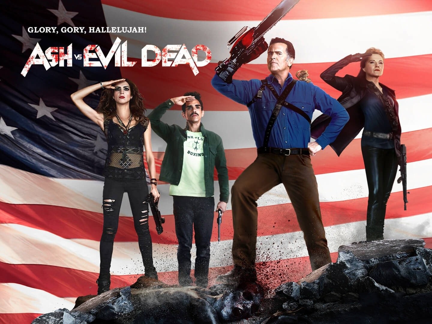 New Blood-Soaked Images from Ash vs Evil Dead TV Series on Starz - 615 Film