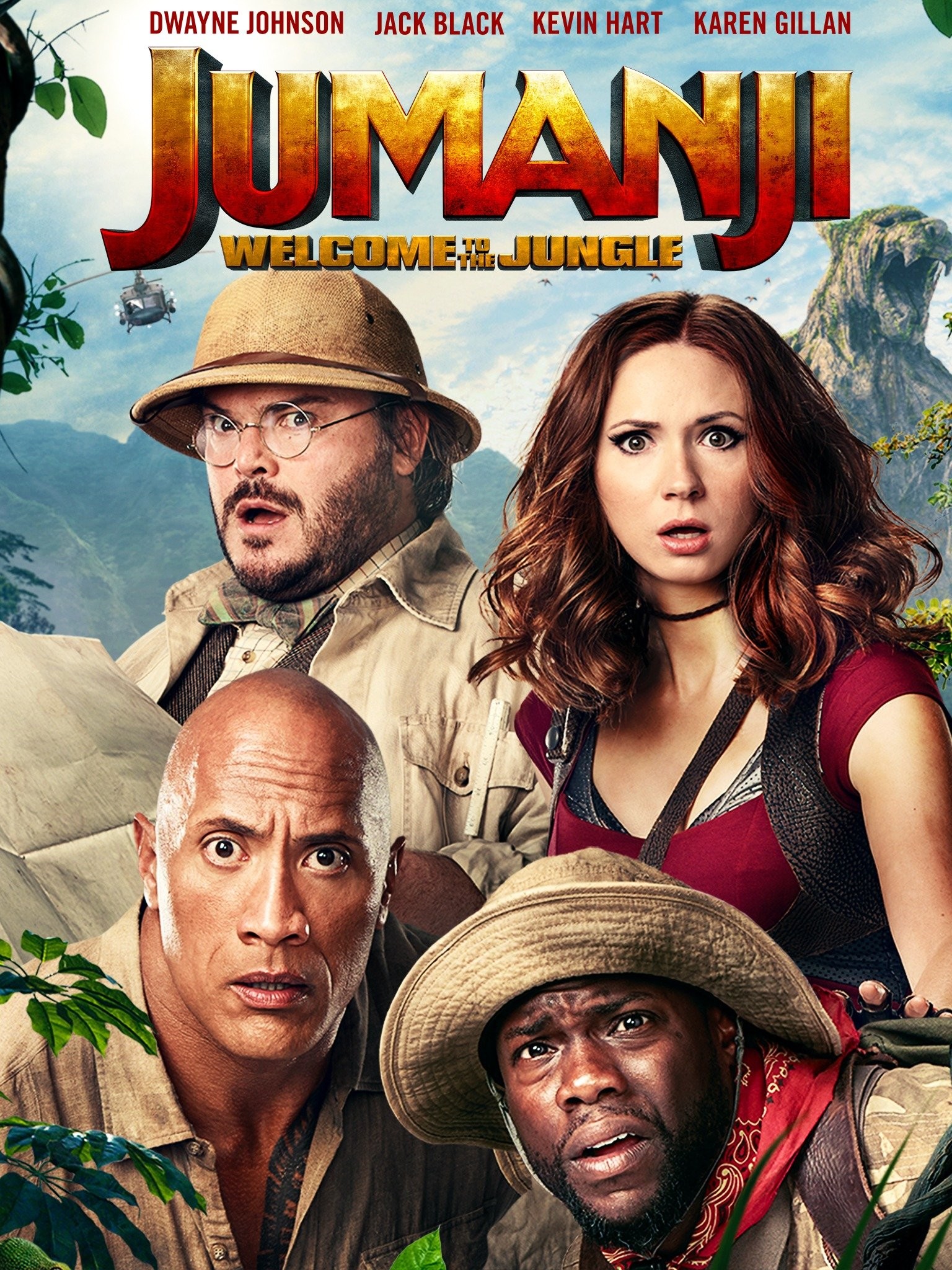 Jumanji - Welcome to the Jungle Posters - Jack Black - A3 & A4