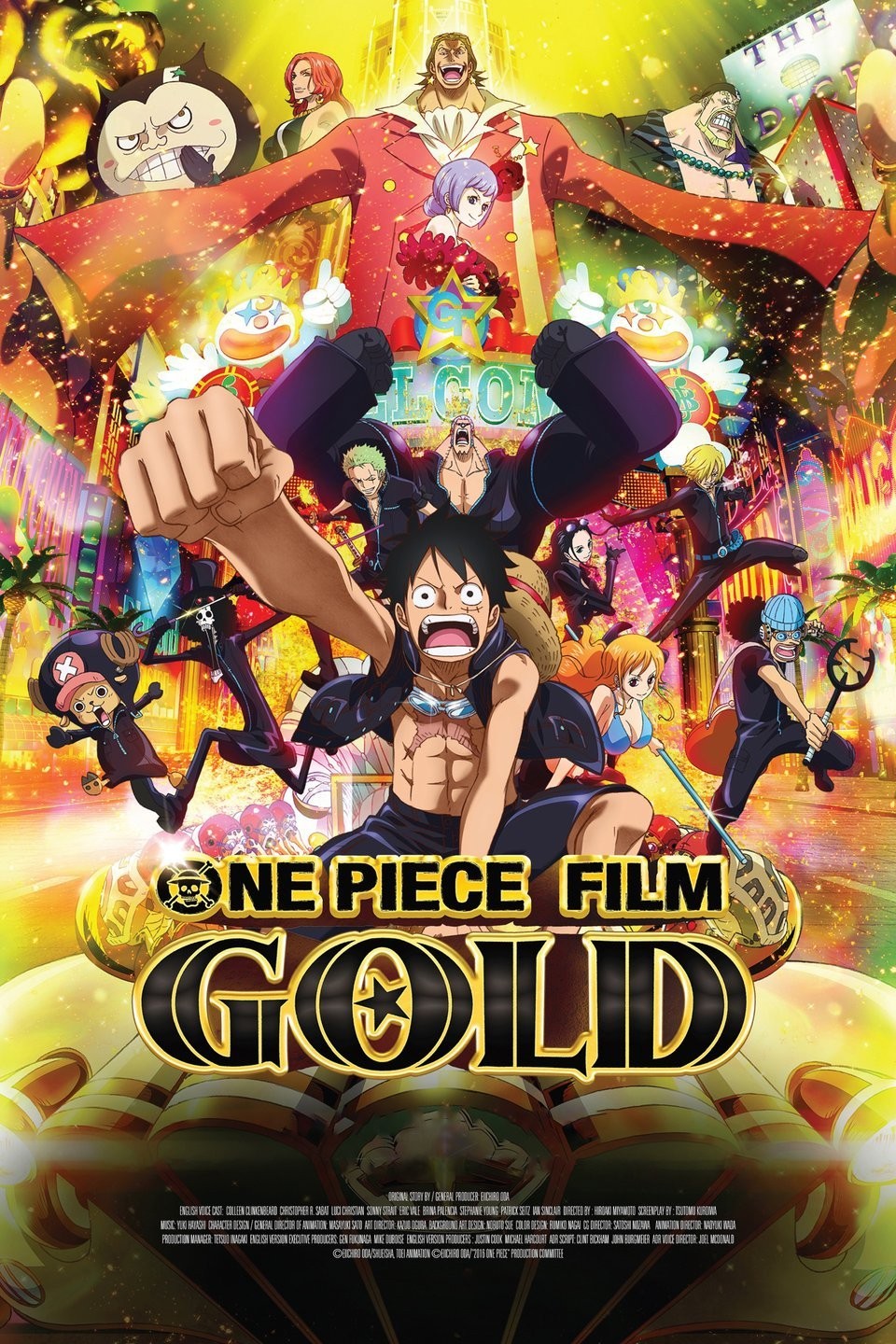 Kokies One Piece Monkey D. Luffy Gold Figure gold