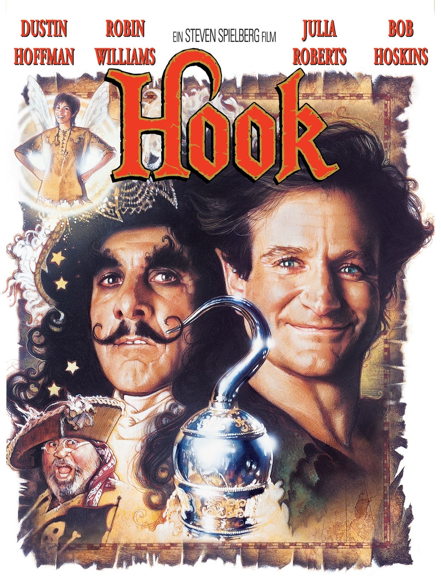 Custom 1/6th scale figure of Dustin Hoffman as 'Captain Hook' from