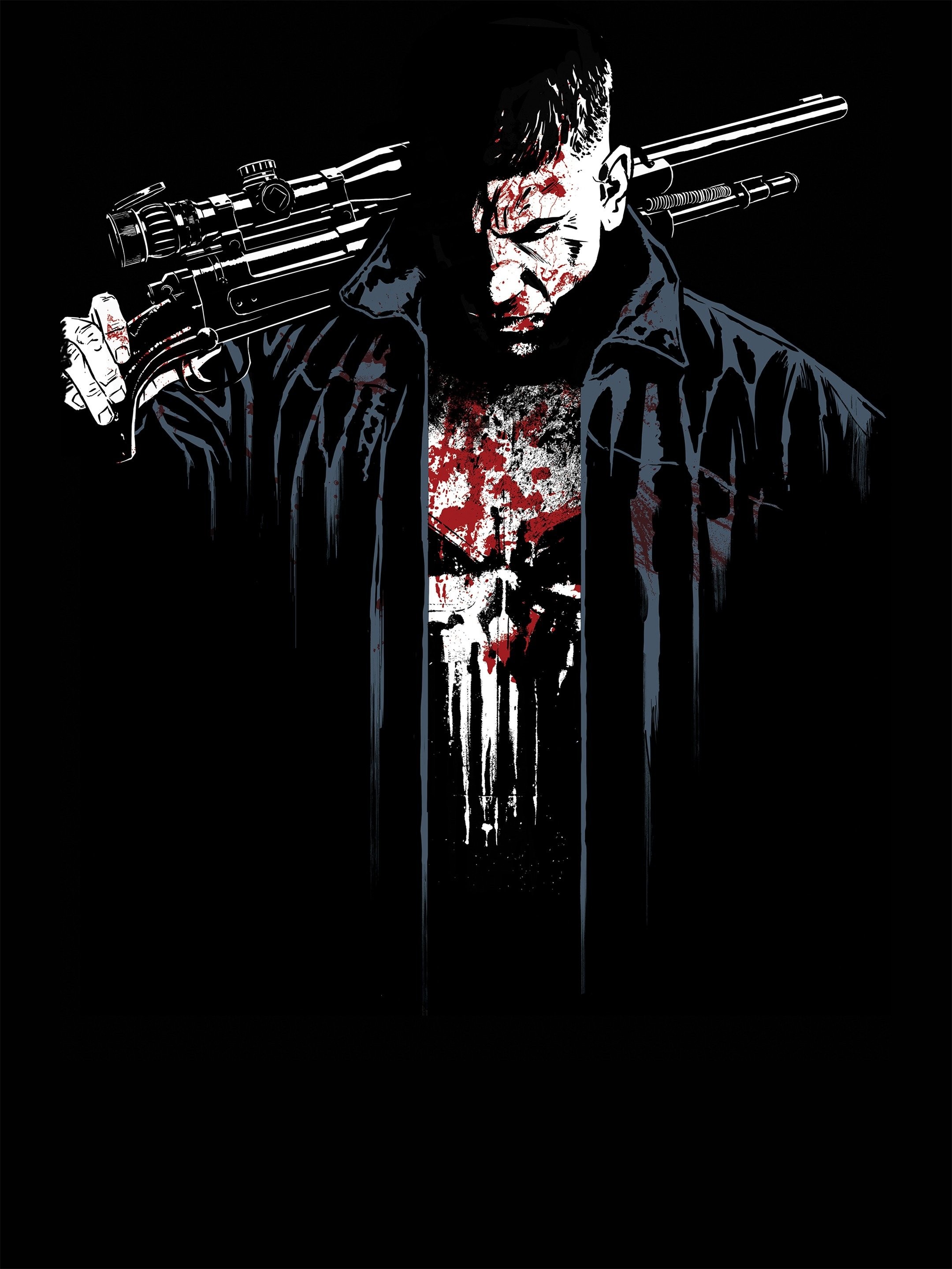 I made a Punisher wallpaper : r/Marvel