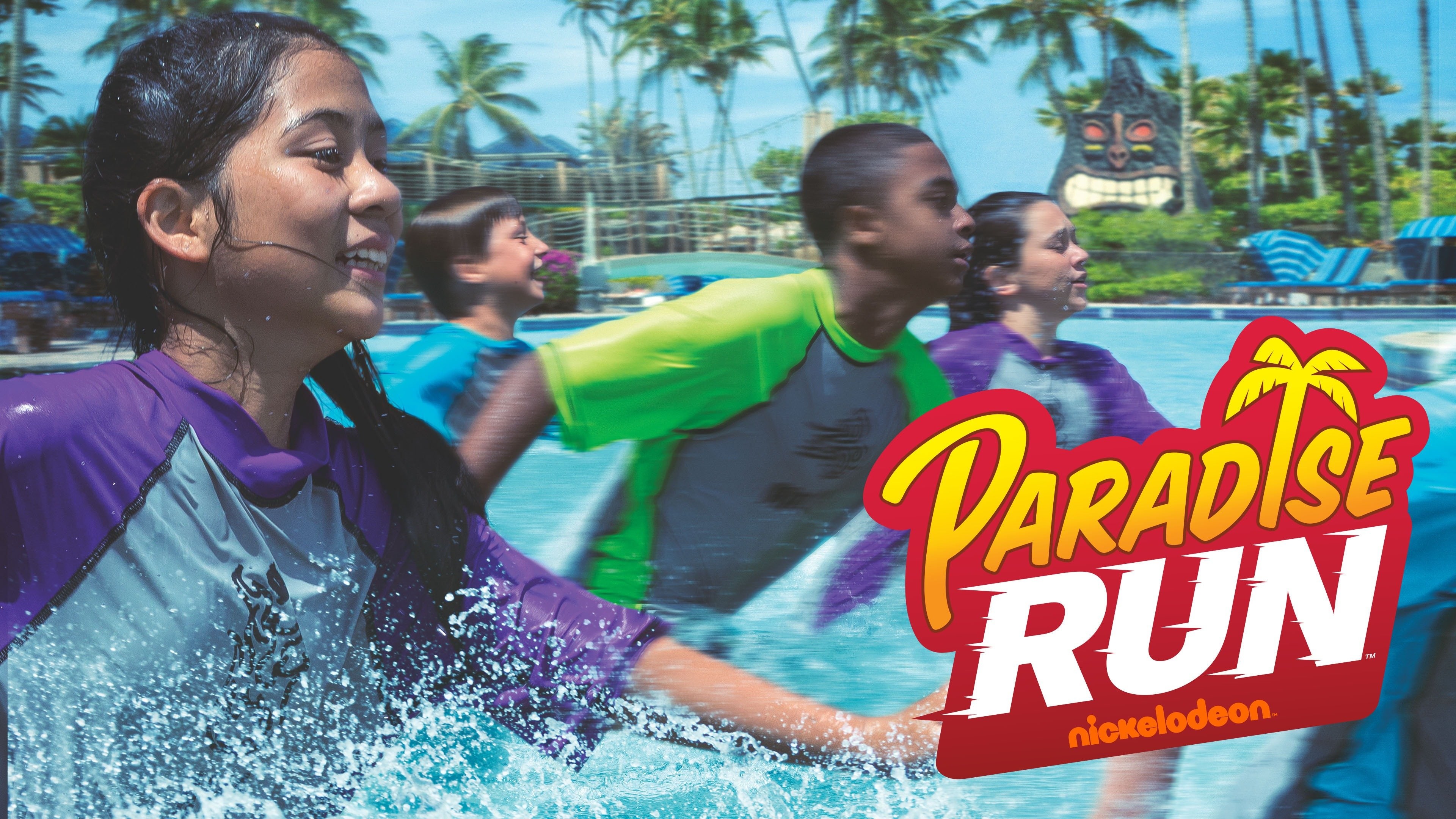 Bayley, Kalisto and Apollo Crews compete on Nickelodeon's Paradise Run