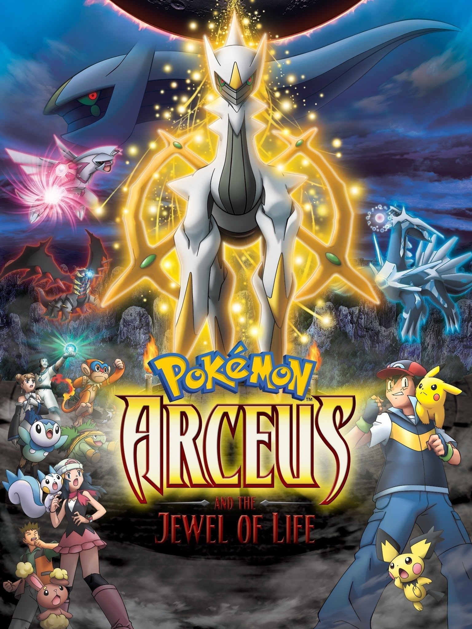 Pokemon Arceus And The Jewel Of Life Opening (Pearlshipping moment) 