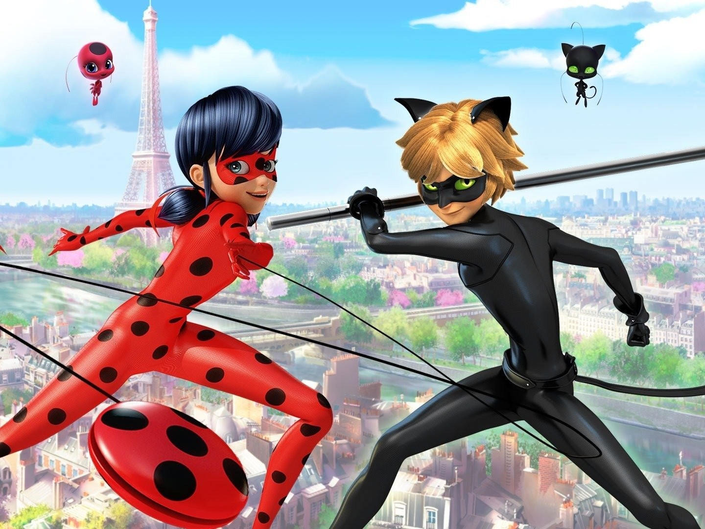 Miraculous Ladybug all main characters in one picture 