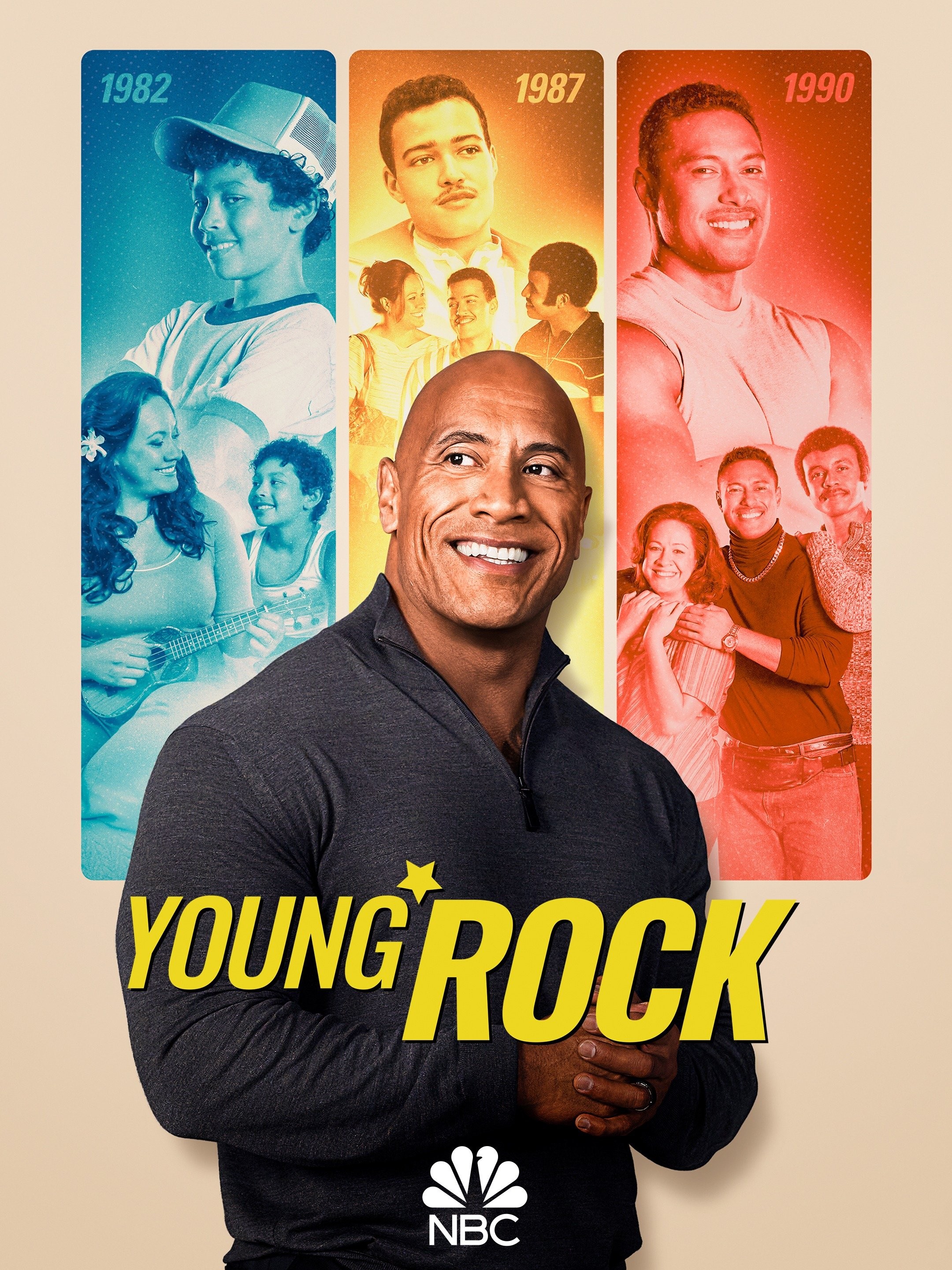 Dwayne Johnson Shares Photos of His 'Young Rock' TV Cast