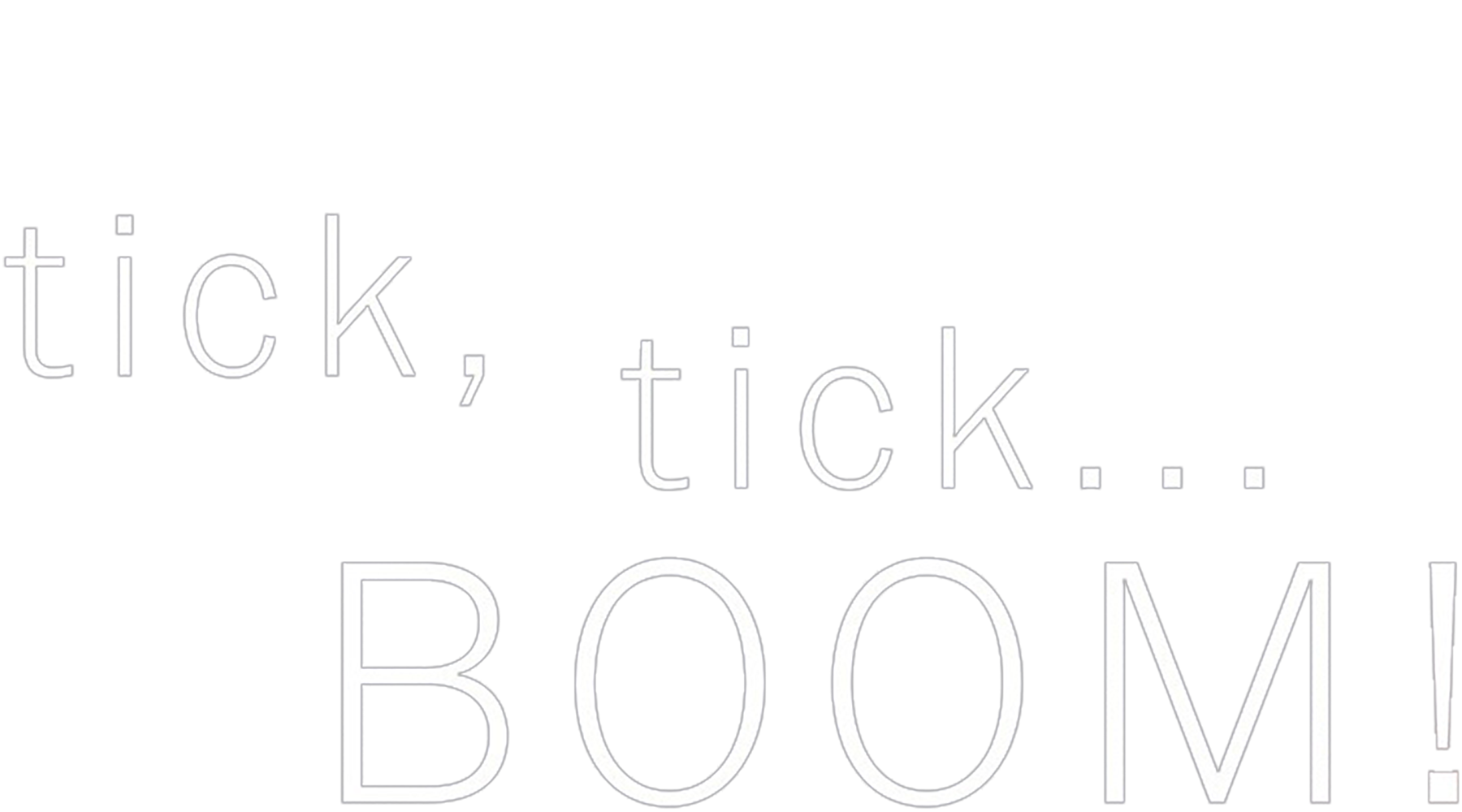 tick, tick...BOOM! (2021) Logo