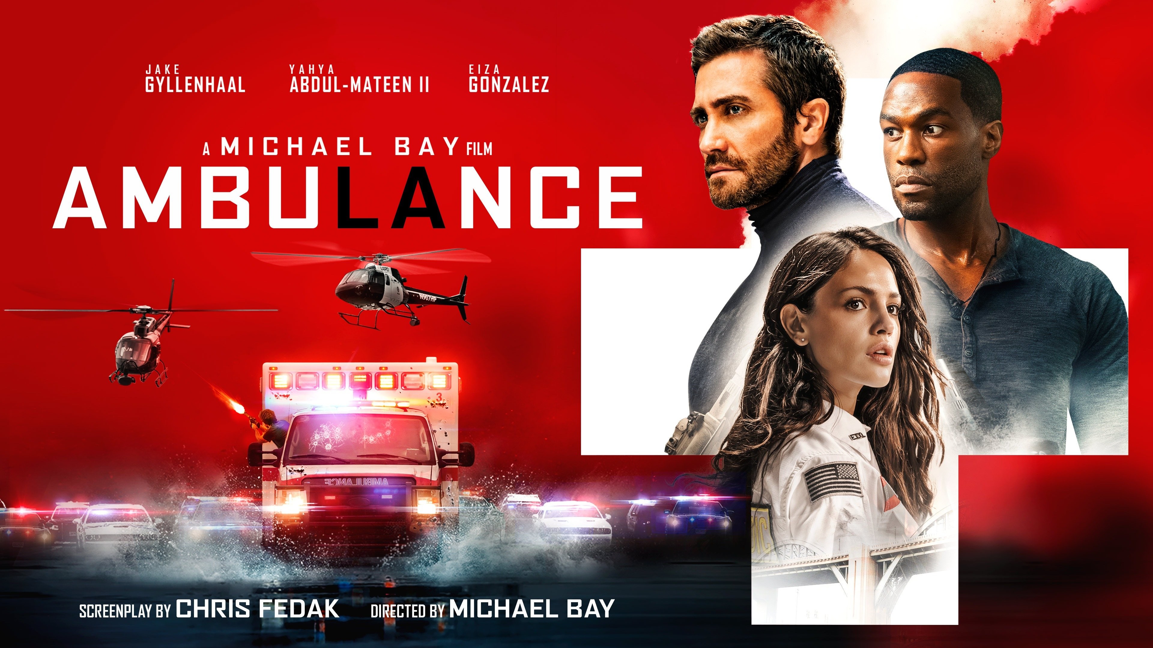 Review: 'Ambulance' (2022), starring Jake Gyllenhaal, Yahya Abdul-Mateen II  and Eiza González – CULTURE MIX