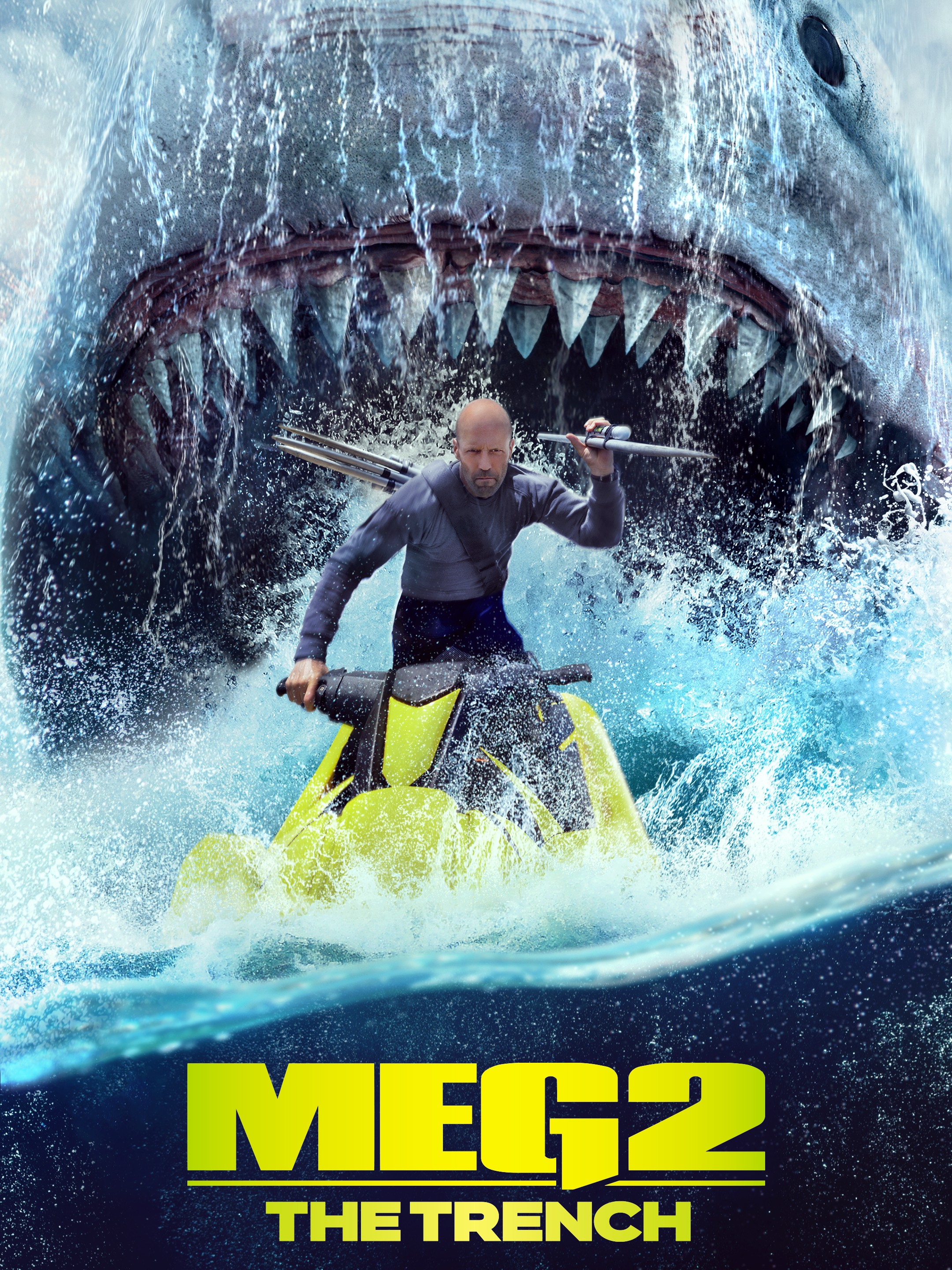 The Meg2 the Trench, 2023 Boxoffice Hit Movie Jason Statham Movie, Poster  and High Quality Digital Download, Blockbuster Movie Posters 