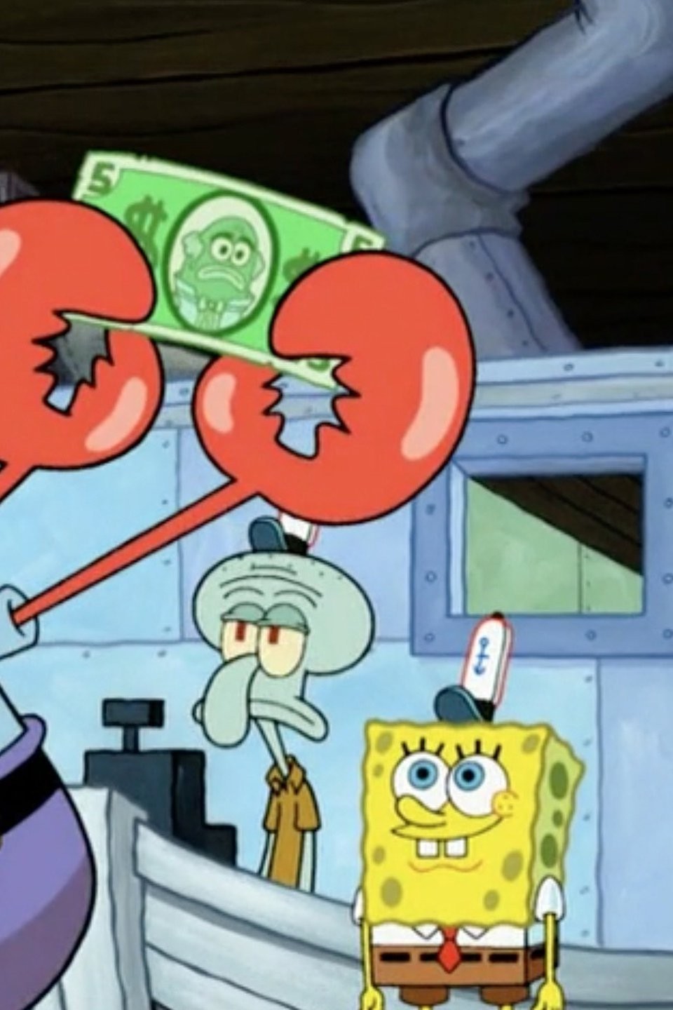 Money Talks; SpongeBob vs. the Patty Gadget; Slimy Dancing Pictures