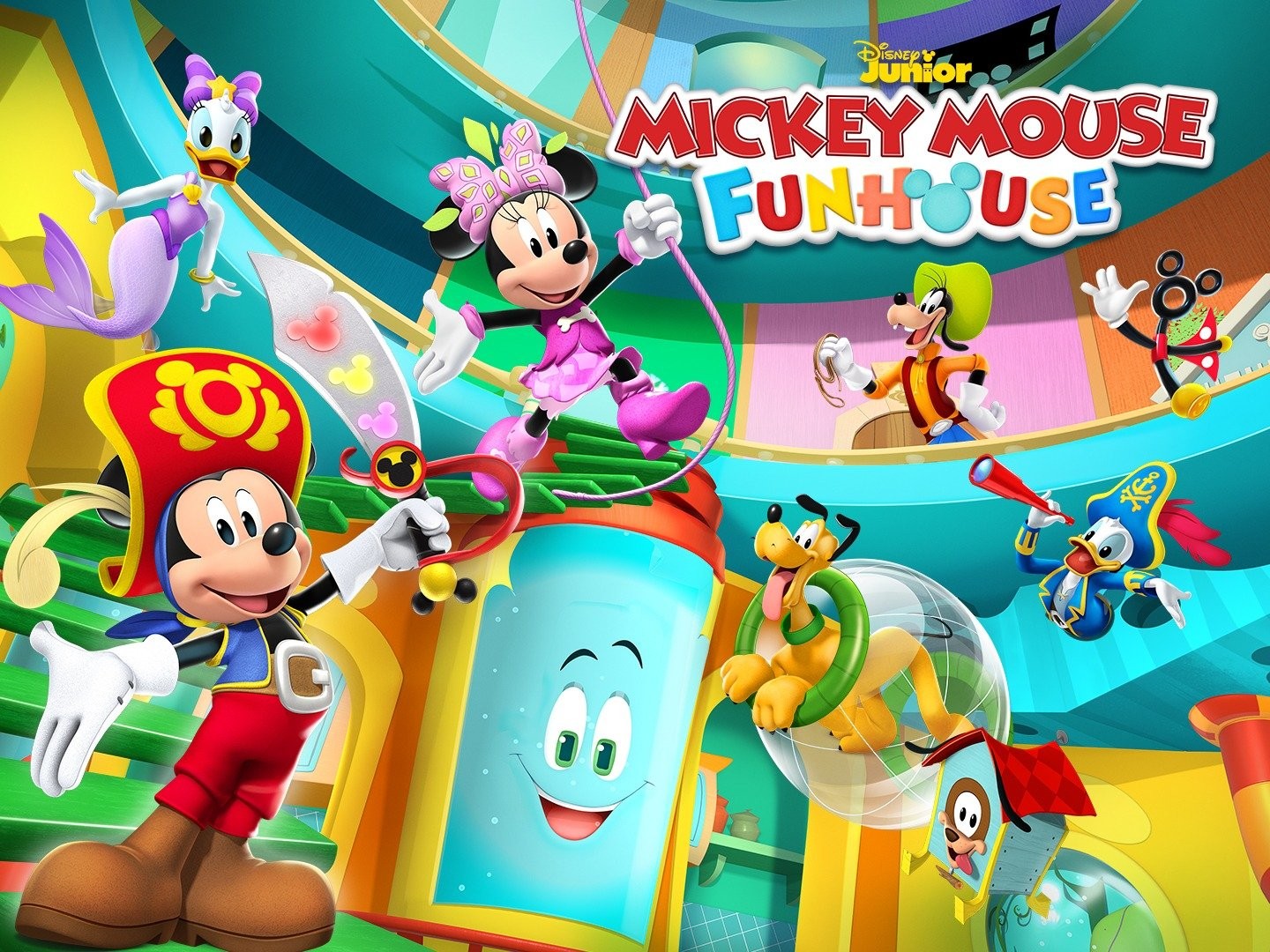 Mickey Mouse Moves from Clubhouse to Funhouse in Preview of New Disney  Junior Series, Mickey Mouse Funhouse 