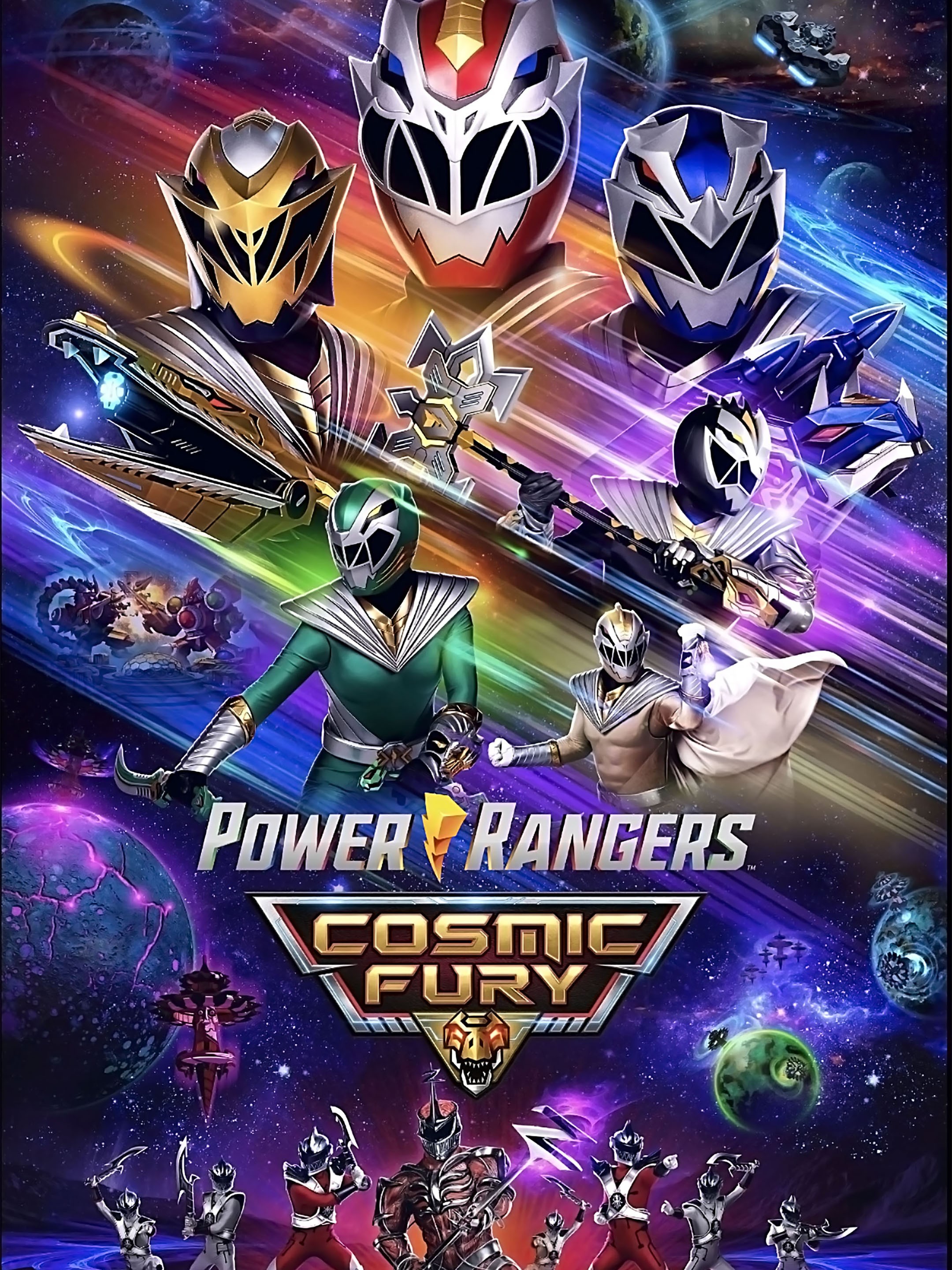 Go Go Power Rangers Team Ninja Steel Poster