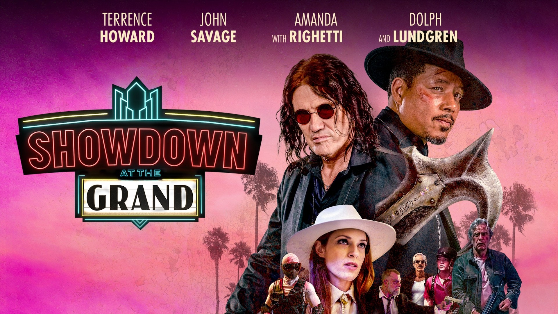 Terrence Howard & Dolph Lundgren in 'Showdown at the Grand