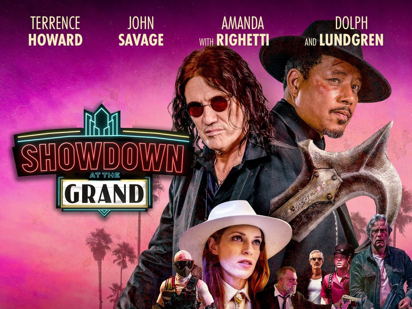 Terrence Howard & Dolph Lundgren in 'Showdown at the Grand