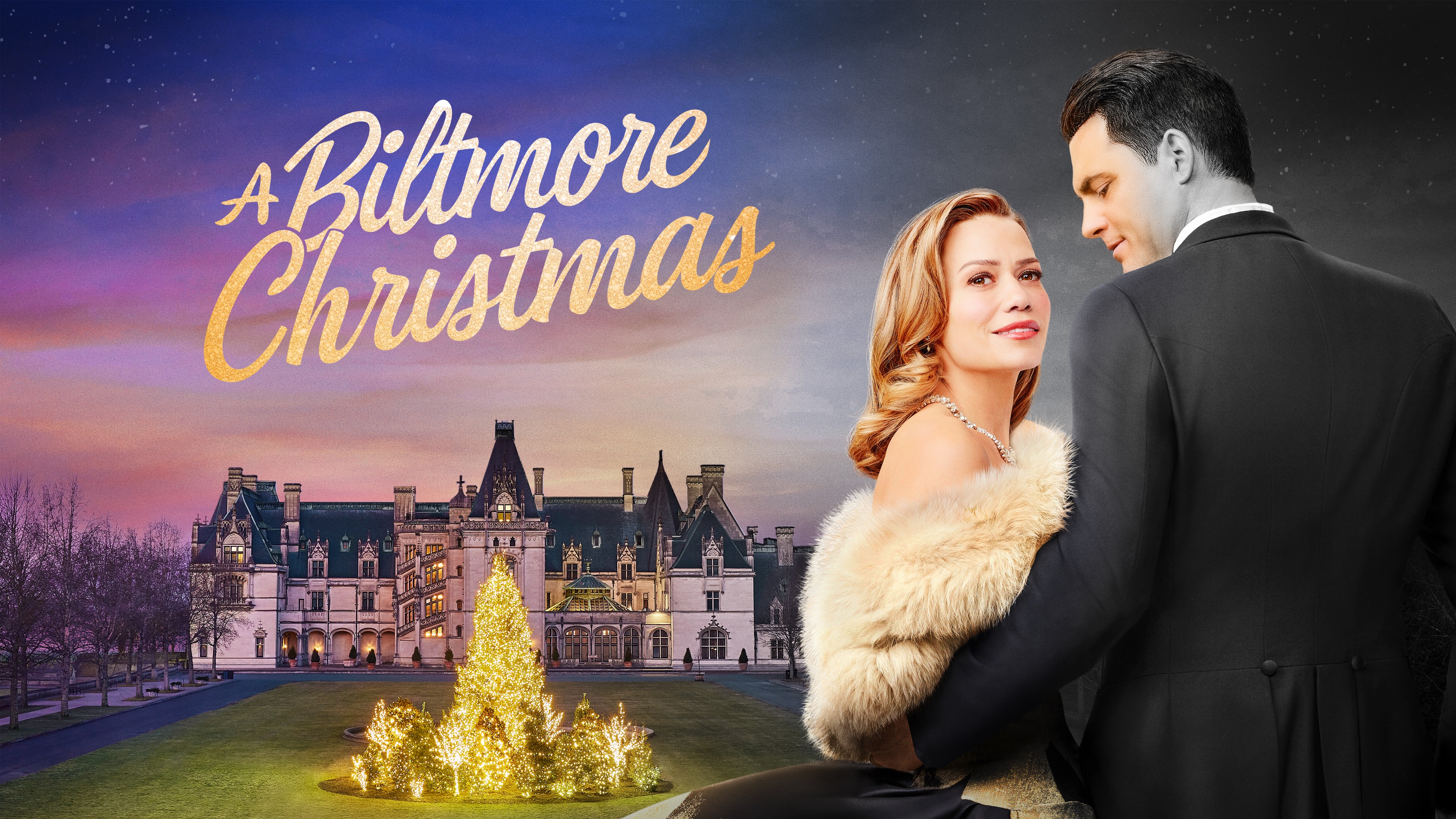 Cast of a 2025 biltmore christmas hallmark