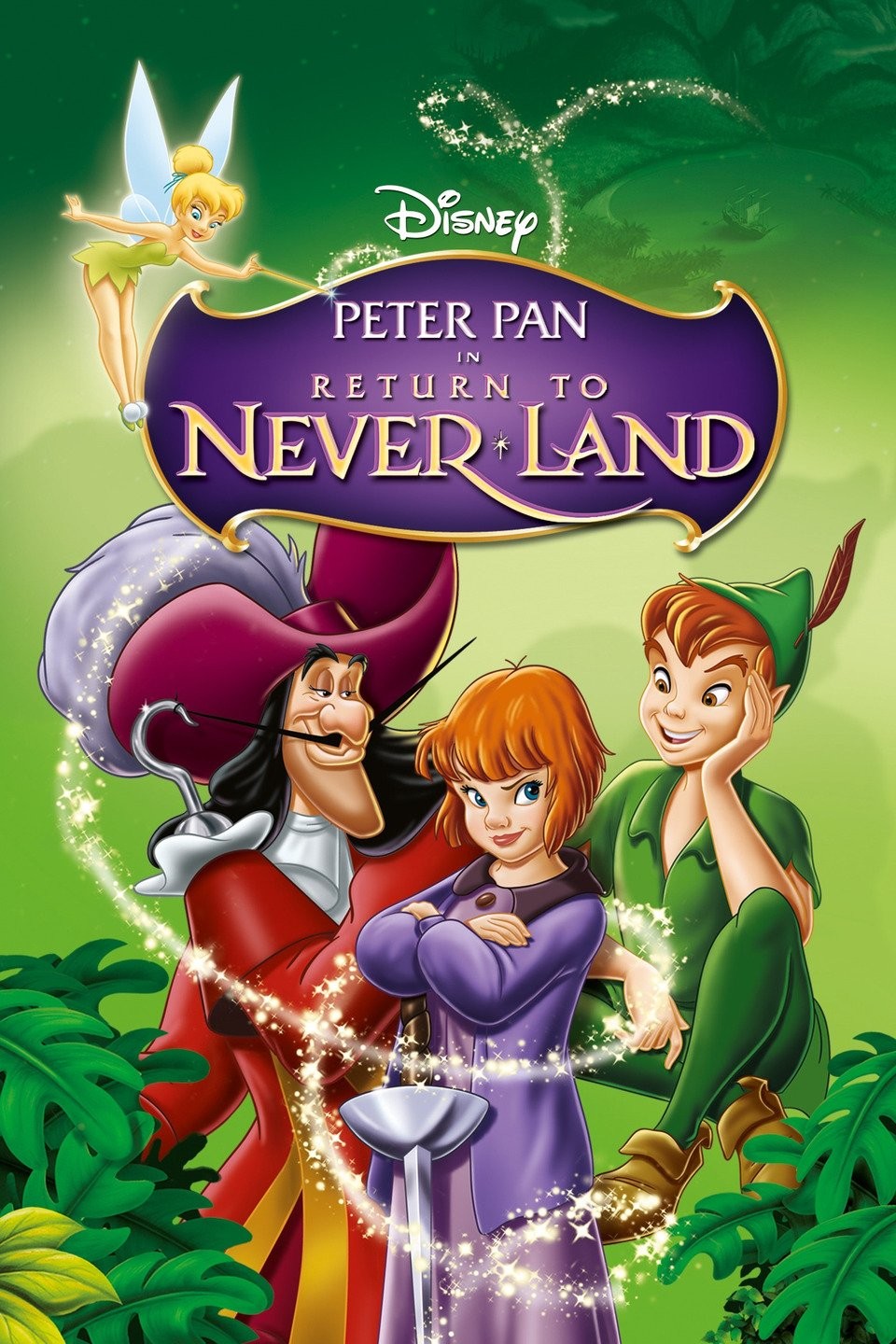 Disney Tinker Bell and Peter Pan Fly to Never Land - 16 x 31