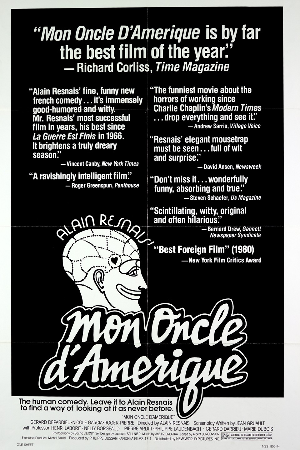 MY AMERICAN UNCLE (1980) Alain Resnais — New Wave Productions