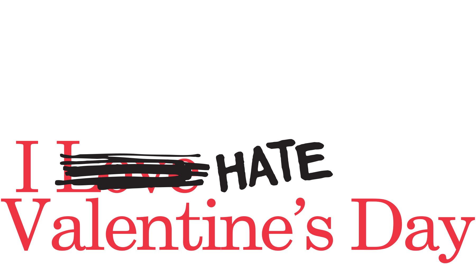 I Hate Valentine's Day Logo
