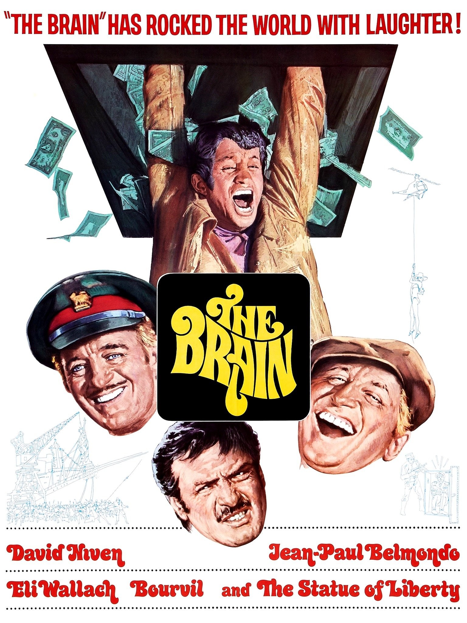 NEW RARE OOP OLIVE FILMS DAVID NIVEN ELI WALLACH THE BRAIN DVD 1969 Le  Cerveau