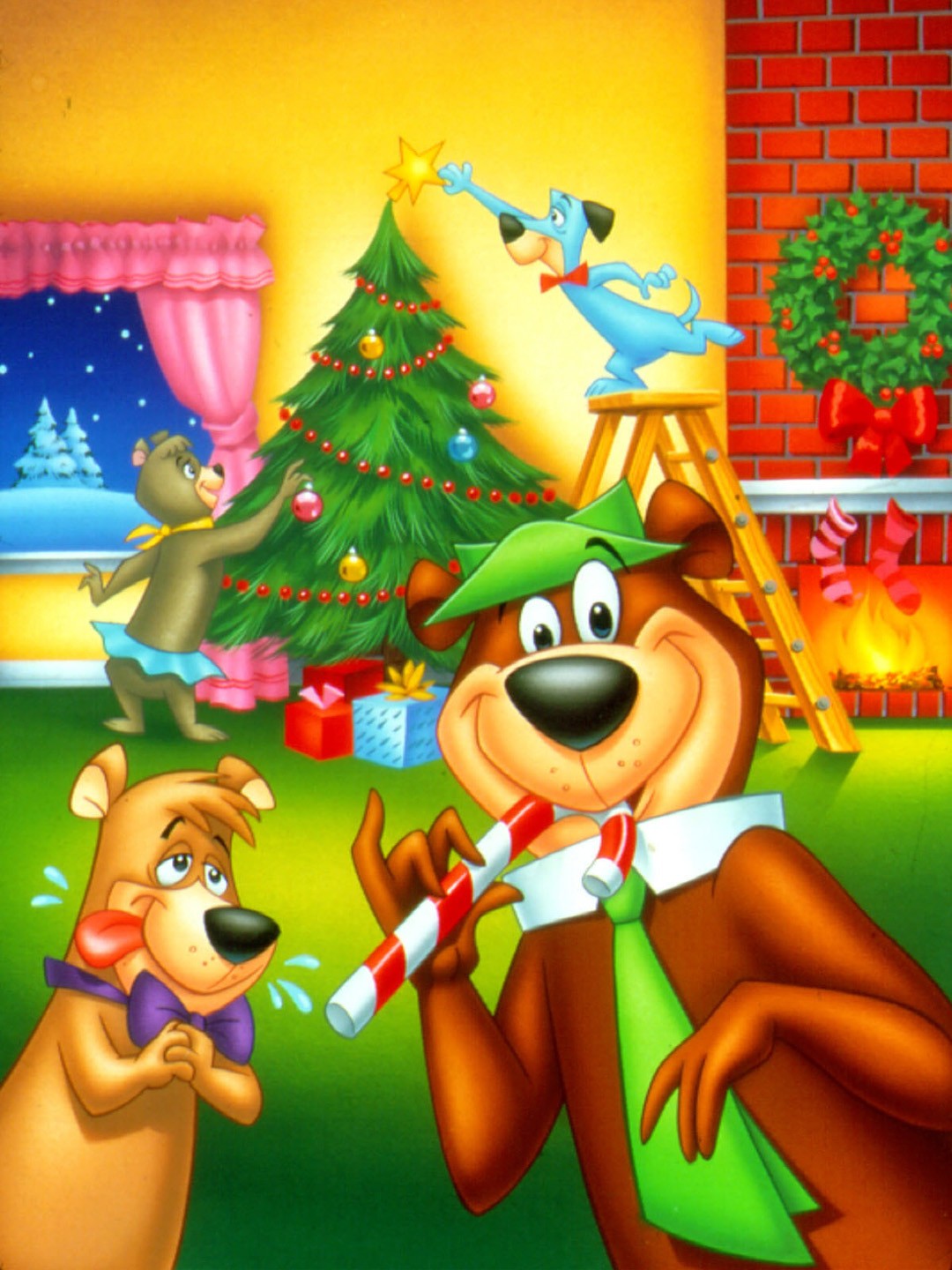 Yogi's first 2025 christmas kisscartoon