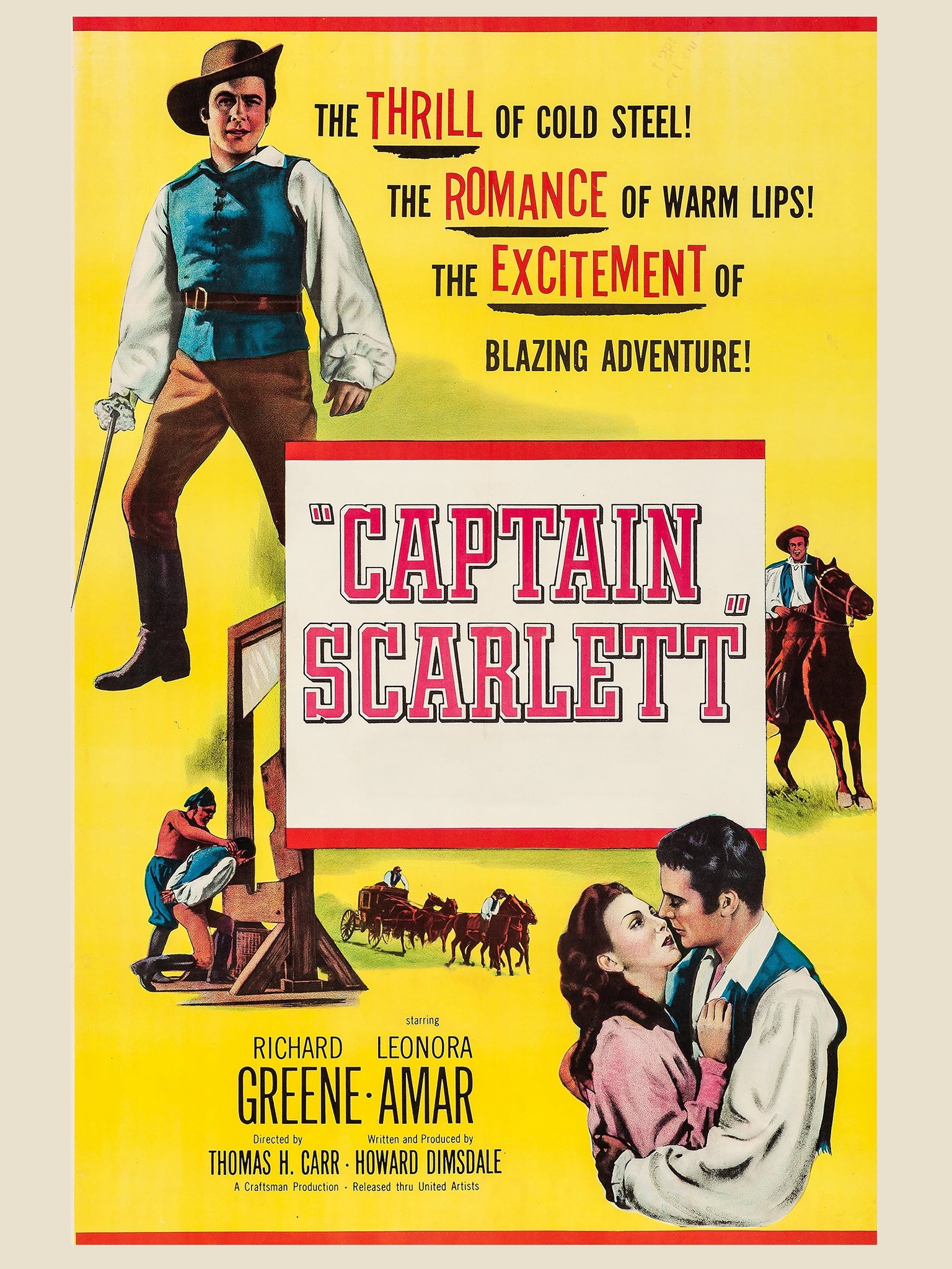 Captain Scarlett (DVD, 1953) for sale online