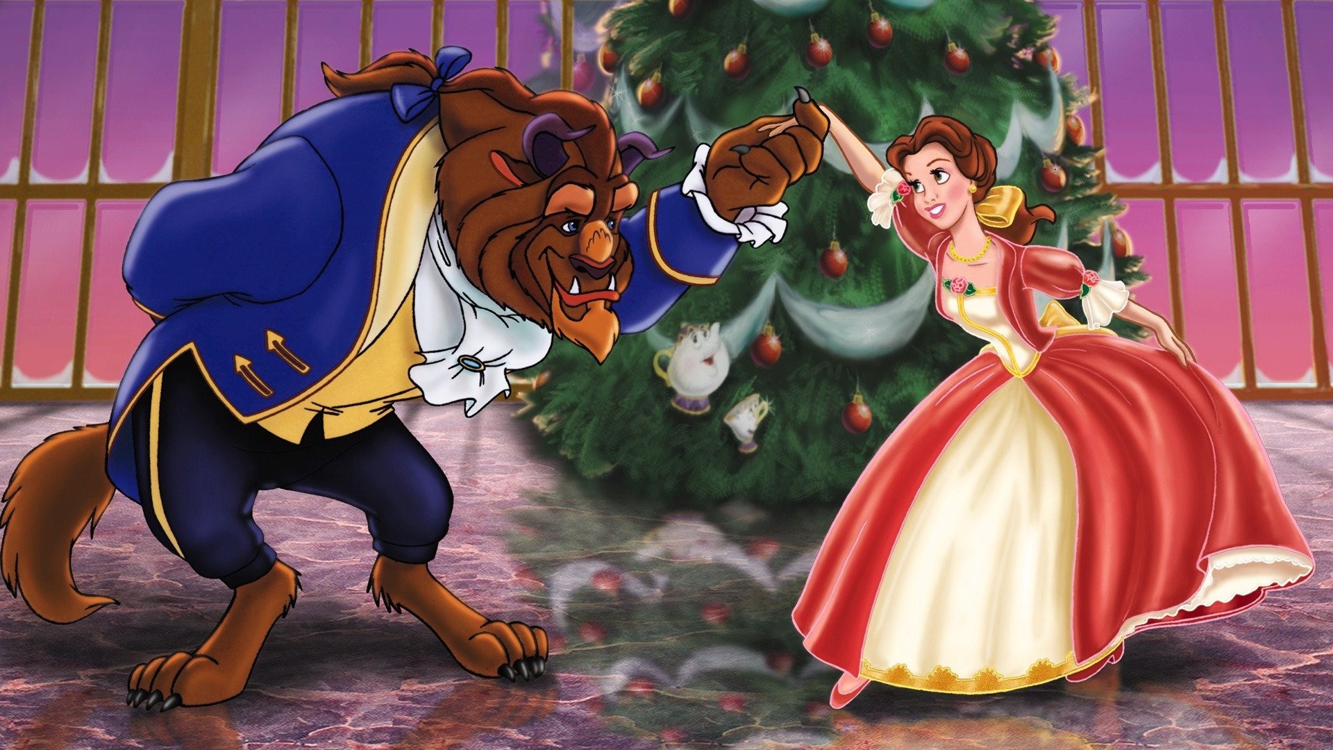 Christmas Beauty and the Beast Disney Xmas Men And Women Christmas