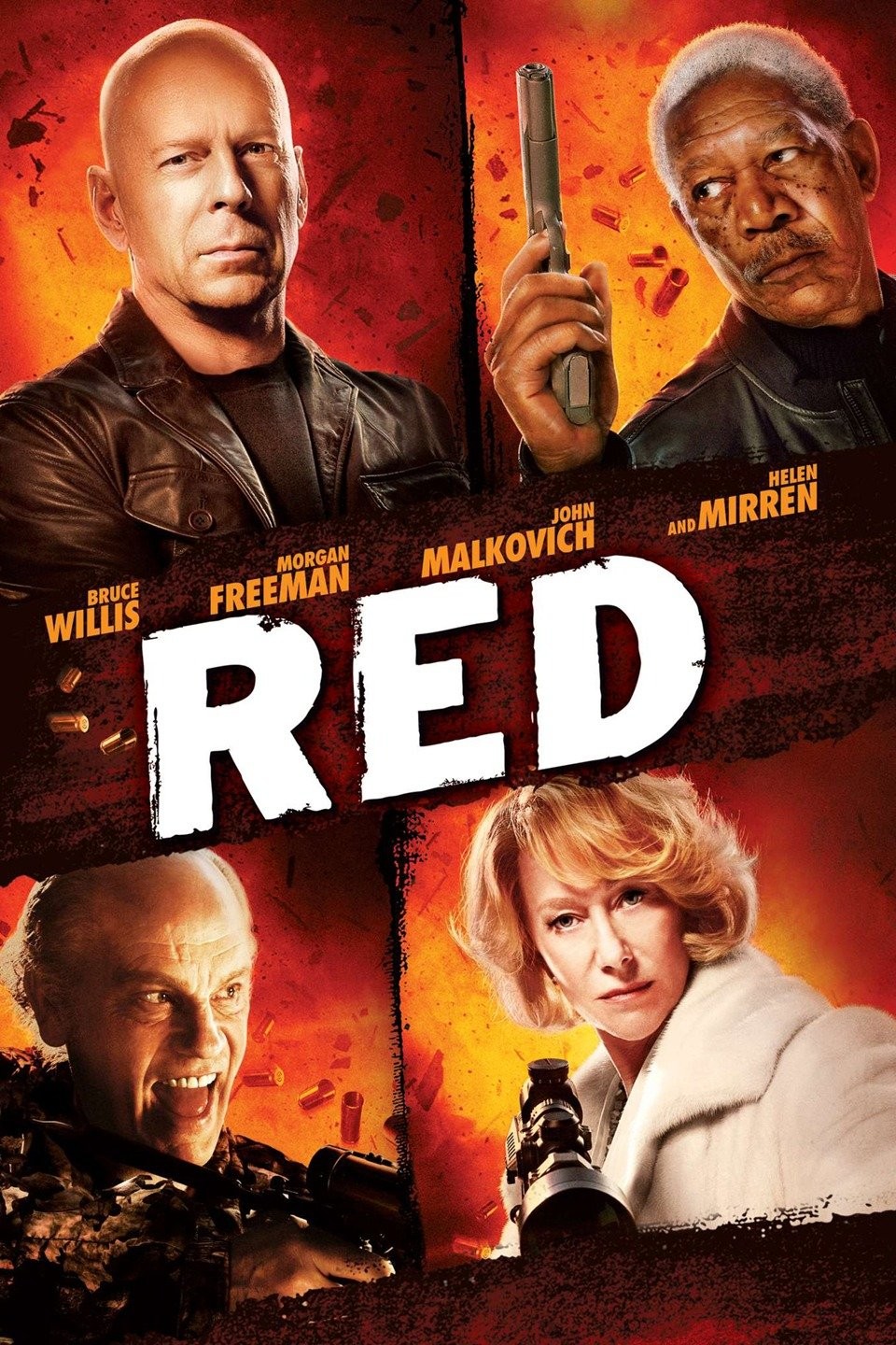 RED (2010), Bruce Willis, Helen Mirren, Morgan Freeman