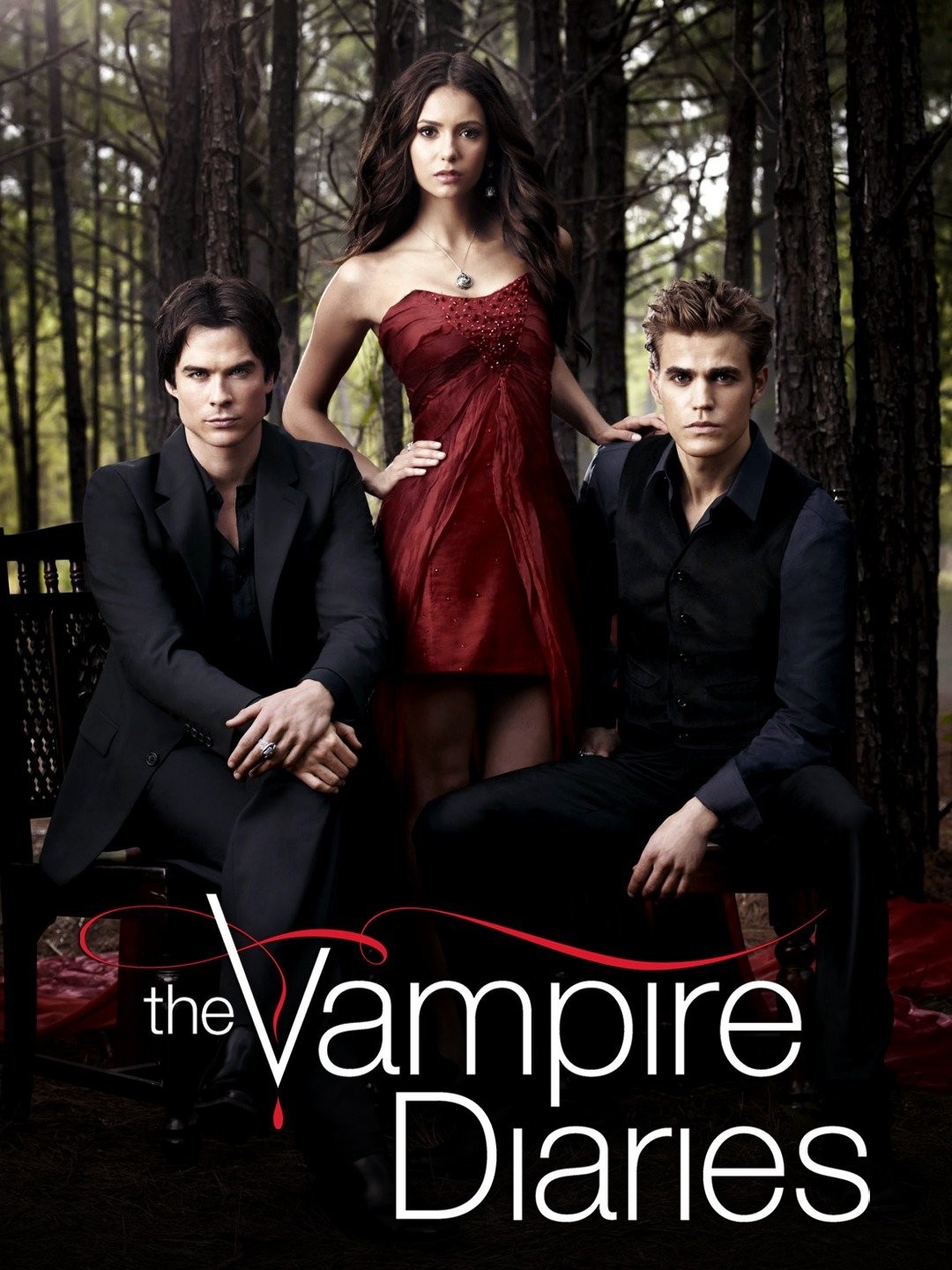 THE VAMPIRE DIARIES, (from left): Katerina Graham, Ian Somerhalder,  Masquerade , (Season 2, ep