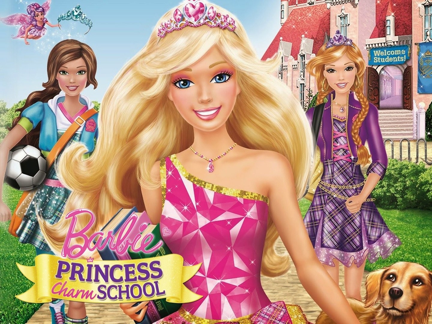 Barbie princess charm store school part 1