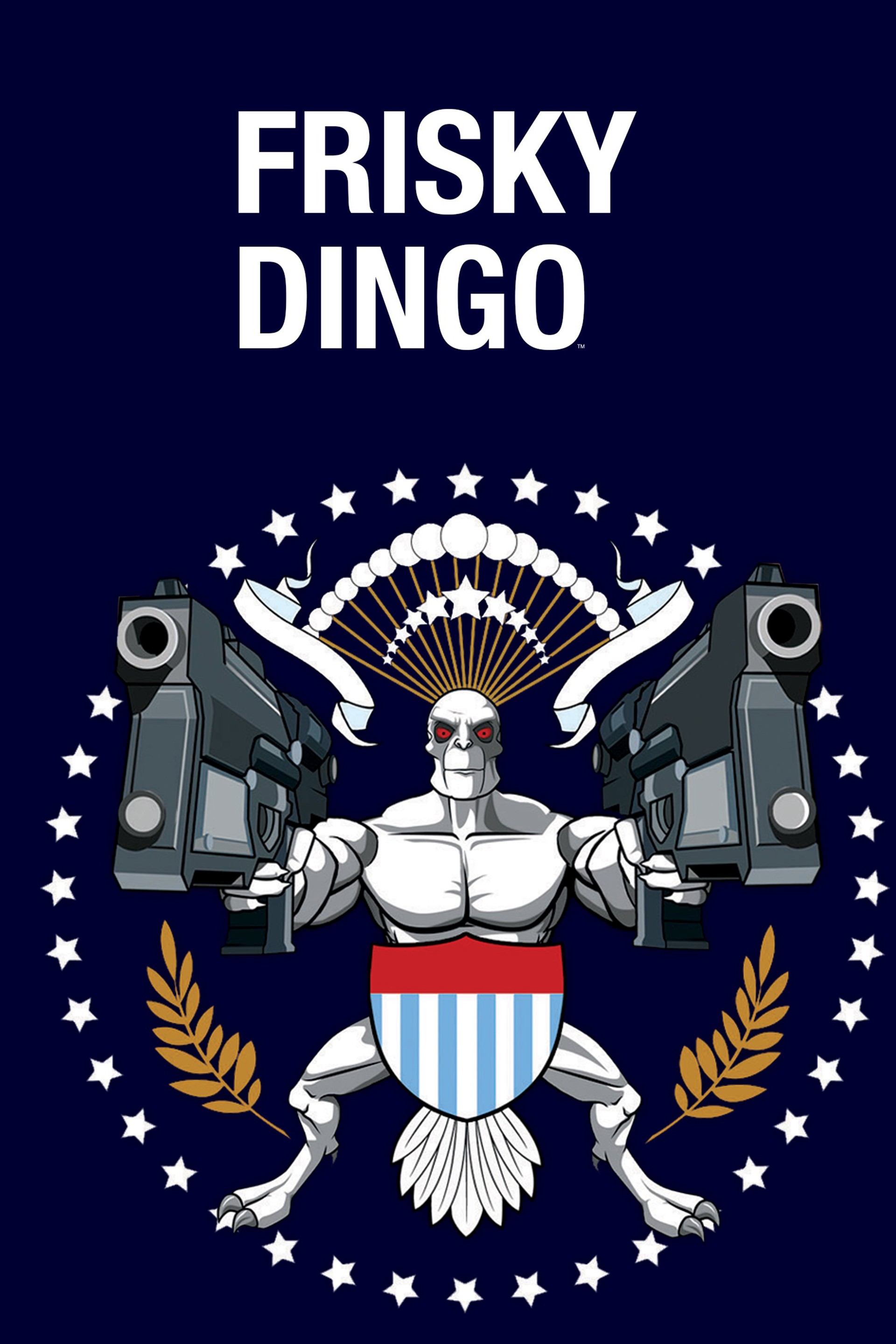 Frisky Dingo Sticker for Sale by CineArtzz