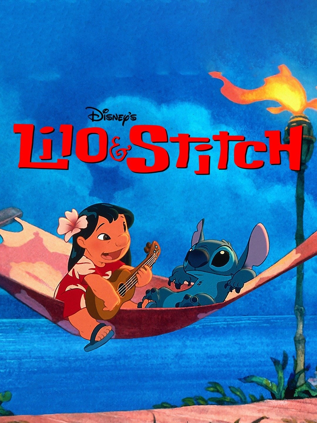 Disney Poster mural Lilo et Stitch assis