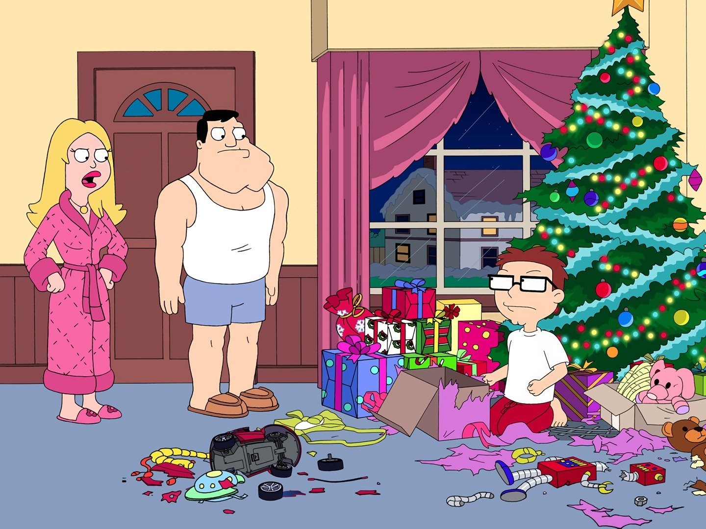 Steve American Dad Christmas Lights
