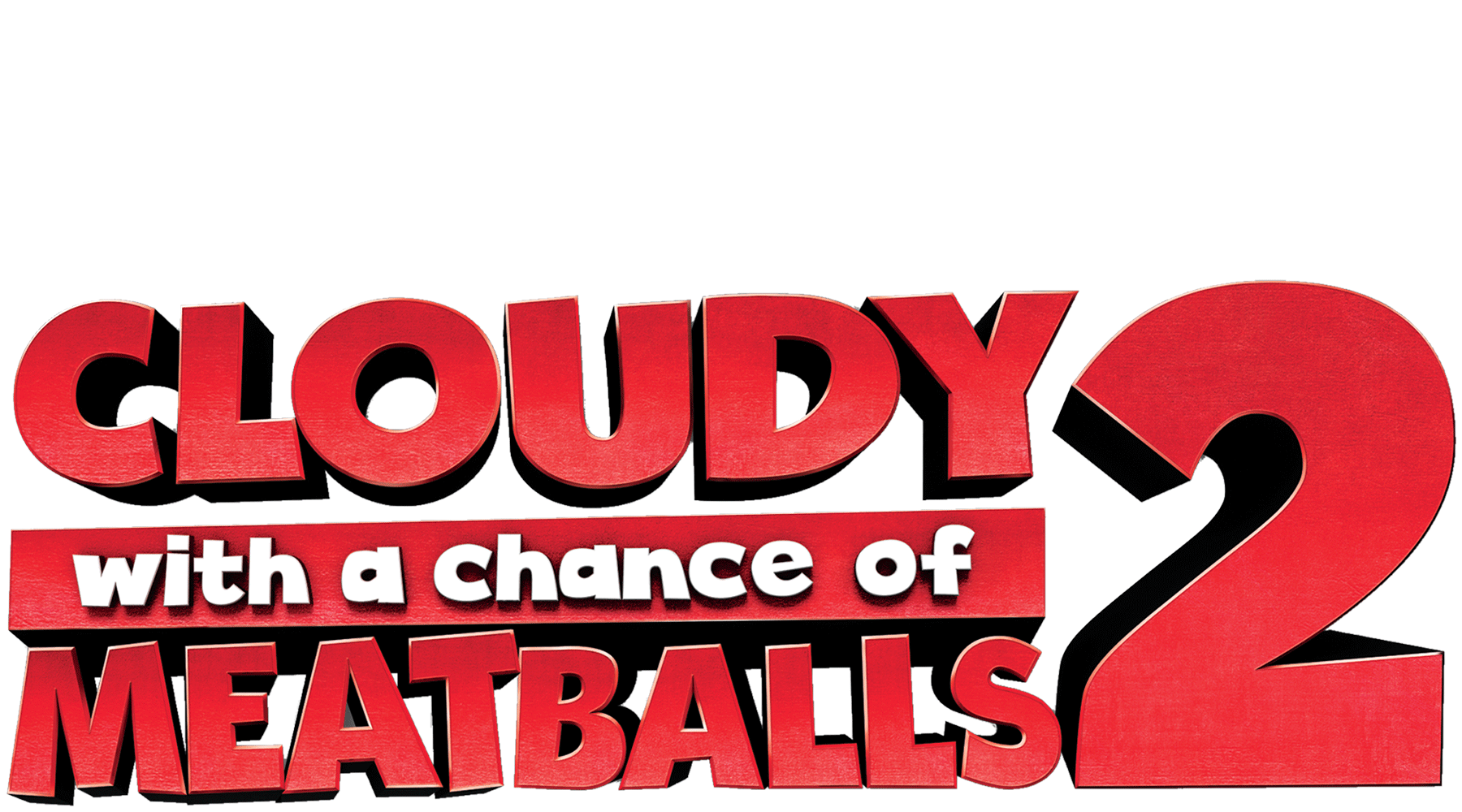 Cloudy with a Chance of Meatballs 2 3D Logo