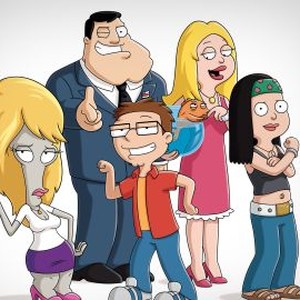 Roger, Stan Smith, Steve Smith, Klaus, Francine Smith and Hayley Smith (from left)