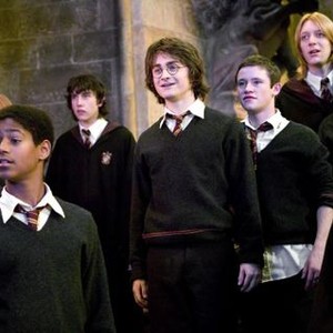 HARRY POTTER AND THE GOBLET OF FIRE, Emma Watson, Matthew Lewis, Daniel Radcliffe, Devon Murray, James Phelps, 2005, (c) Warner Brothers