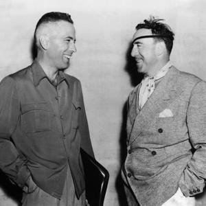 HIGH SIERRA, Humphrey Bogart, director Raoul Walsh on set, 1941