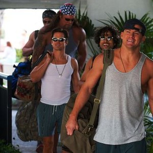MAGIC MIKE XXL, from front: Channing Tatum, Adam Rodriguez, Matt Bomer, Kevin Nash, Joe Manganiello, 2015. ph: Claudette Barius/©Warner Bros. Pictures