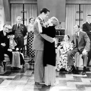 ANOTHER LANGUAGE, front from left: Robert Montgomery, Helen Hayes, rear from left: Hal K. Dawson, Maidel Turner, Henry Travers, Louise Closser Hale, Margaret Hamilton, Willard Robertson, John Beal, 1933